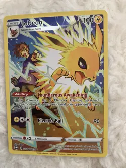 Pokemon TCG Jolteon TG04/TG30 Brilliant Stars Trainer Gallery Holo UR EN 2022 - Image 2
