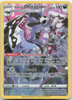 Galarian Obstagoon TG10/TG30 Astral Radiance Trainer Gallery Pokemon Card NM - Image 1