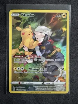 Pikachu Ultra Rare TG05/TG30 TCG Pokemon Lost Origin Trainer Gallery GM - Image 1