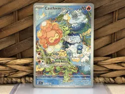 Pokemon TCG Castform Sunny Form #195/191 Surging Sparks NM Illustration Rare IR - Image 1
