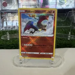 Pokemon TCG Radiant Charizard 011/078 Pokemon GO Radiant Rare Holo EN 160 - Image 1