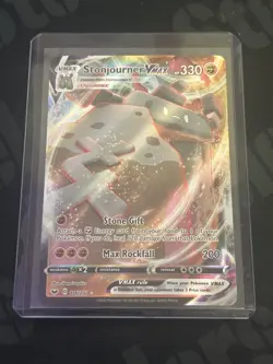 Pokemon TCG Sword & Shield Stonjourner VMAX #116/202 Ultra Rare - Image 1