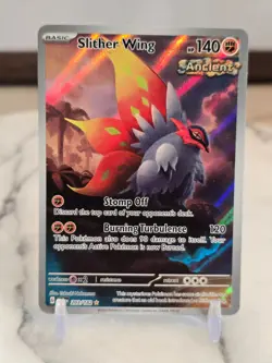 Pokemon TCG Slither Wing 203/182 SV04: Paradox Rift Holo Full Art LP - Image 1