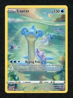 Pokemon TCG Crown Zenith: Galarian Gallery Lapras GG05/GG70 - Image 1