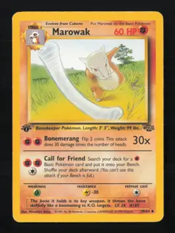 Marowak 39/64 Uncommon Jungle Pokemon 1st Edition HP - Image 1