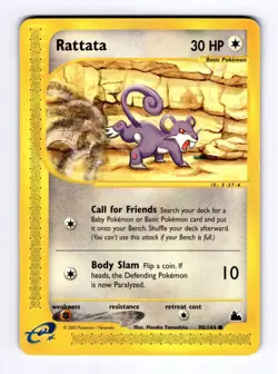 Rattata Skyridge #090 (2003) Common NM Pokemon - Image 1