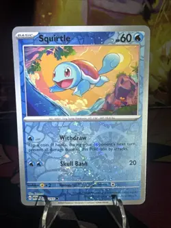 Pokemon TCG Squirtle 007/165 Reverse Holo Scarlet & Violet 151 NM - Image 1