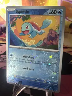 Pokemon TCG Squirtle 007/165 Reverse Holo Scarlet & Violet 151 NM - Image 2