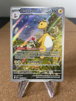 Pokemon TCG Chaos Rising Ampharos #090/086 Illustration Rare NM Pack Fresh 2026 - Image 1