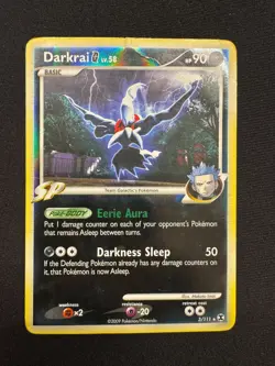 Pokemon 2009 Platinum Rising Rivals Darkrai G 3/111 Reverse Holo Team Galactic's - Image 1