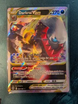 Darkrai VSTAR 099/189 Holo VSTAR Rare Astral Radiance Pokemon Lightly Played - Image 1
