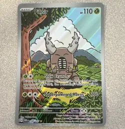 Pokemon TCG Pinsir 168/167 Twilight Masquerade Illus Rare Holo Eng HP110 - Image 1