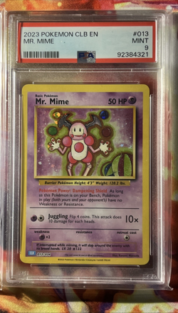 Pokemon 2023 Classic Collection Psa 9 MR. MIME #013 - Image 1