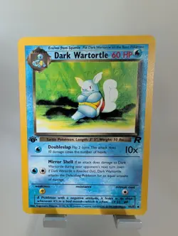 Pokemon 1st Edition Team Rocket Dark Wartortle 46/82 - NM - Image 1