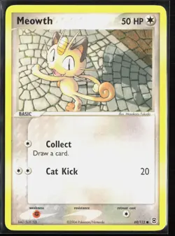 Meowth 69/112 - Pokemon FireRed & LeafGreen - Common - LP - Image 1
