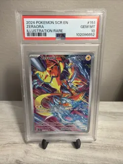 2024 POKEMON SCR EN-STELLAR CROWN ILLUSTRATION RARE #151 ZERAORA PSA 10 - Image 1