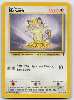 Meowth 53/110 Legendary Collection Pokemon MP C895 - Image 1