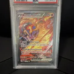 Pokemon TCG - Team Rocket's Moltres ex 229/182 Destined Rivals SIR Holo EN PSA 8 - Image 5