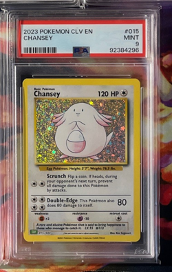POKEMON 2023 CLV CHANSEY #015 -PSA 9- - Image 1