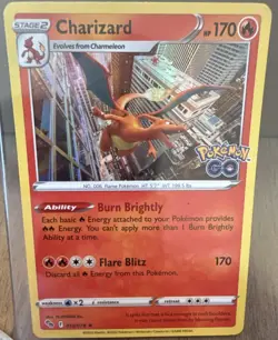 The Pokemon Company Pokemon TCG Charizard 010/078 Pokemon GO Holo Rare HP 170 - Image 1