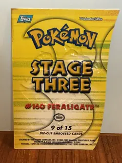 Topps 2001 Pokemon TV Animation Edition Stage 3 Feraligatr DIE Cut - Image 2