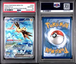 2023 POKEMON MEW EN-151 SPECIAL ILLUSTRATION RARE #202 ZAPDOS EX PSA 10 - Image 3