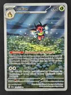 Ledian 144/142 Stellar Crown Pokemon Holo NM - Image 1
