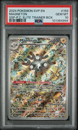 Magneton Pokemon Center Stamped Promo Surging Sparks PSA 10 - Image 1