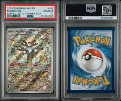 Magneton Pokemon Center Stamped Promo Surging Sparks PSA 10 - Image 3