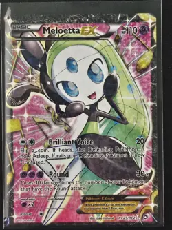 Meloetta EX Full Art RC25/RC25 Holo Pokemon LP - Image 1