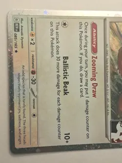 Pokemon TCG Dodrio (Cosmos Holo) Rare 085/165 Prize Pack Series Stamp Holo - Image 4