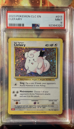 Pokemon 2023 Classic Collection Psa 9 CLEFAIRY #013 - Image 1