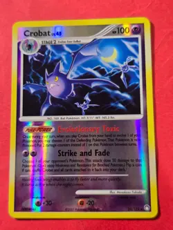 2007 Pokemon Diamond and Pearl Mysterious Treasures Reverse Foil #23 Crobat, cd1 - Image 1