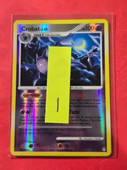 2007 Pokemon Diamond and Pearl Mysterious Treasures Reverse Foil #23 Crobat, cd1 - Image 3