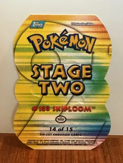 Topps 2001 Pokemon TV Animation Edition Stage 2 Skiploom DIE Cut - Image 2
