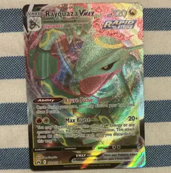 The Pokemon Company Pokemon TCG Rayquaza VMAX 102/159 Crown Zenith Holo HP320 - Image 1