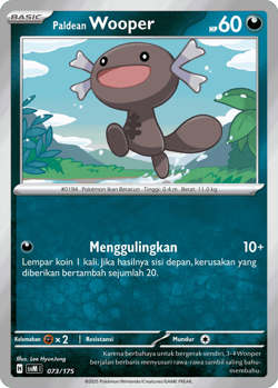 Paldean Wooper 073/175 SVM - S&V Starter Deck - Pokemon TCG Indonesian - Image 1