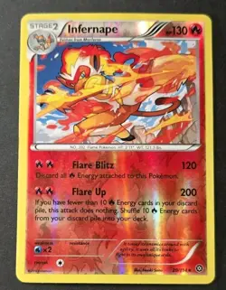 Pokemon - Infernape - 20/114 - Holo Rare - Reverse Holo - XY - Steam Siege - Image 1