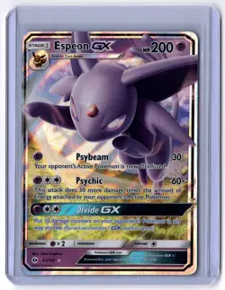 Espeon GX 61/149 Ultra Rare Holo NM Pokemon SM Base Set - Image 1
