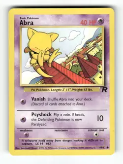 Abra - 49/82 - Team Rocket - Pokemon - Common - LP - Image 1