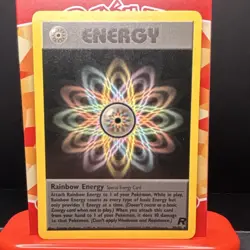 Rainbow Energy 80/82 Team Rocket **Non Holo** Rare English Unlimited - Image 1