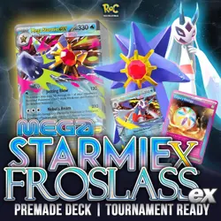 Mega Starmie + Mega Froslass Ex Premade Deck Tournament Ready - Pokemon - Image 1