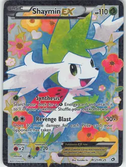 Shaymin EX (Full Art) RC21/RC25 Holo Legendary Treasures: Radiant Collection MP - Image 1