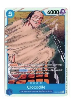 Crocodile (003) ST03-003 SR FOIL One Piece Starter Deck 3 NM - Image 1