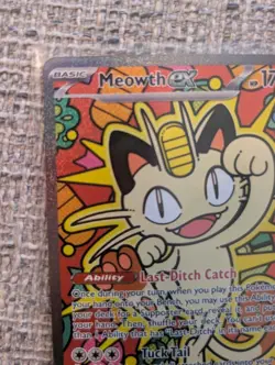 Pokemon Perfect Order Meowth EX 121/088 Special Illustration Rare Holo - Image 3