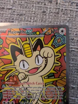Pokemon Perfect Order Meowth EX 121/088 Special Illustration Rare Holo - Image 4