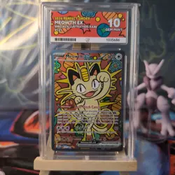 Pokemon TCG Meowth Ex 121/088 Perfect Order Special Illustration Rare Holo Ace10 - Image 1