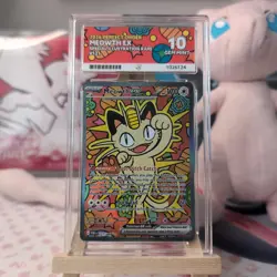 Pokemon TCG Meowth Ex 121/088 Perfect Order Special Illustration Rare Holo Ace10 - Image 1