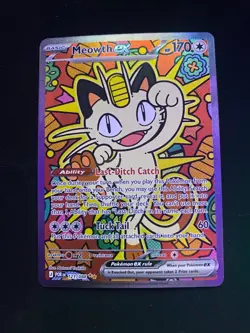 Pokemon - Meowth ex 121/088 Special Illustration Rare Holo - Perfect Order - NM - Image 1