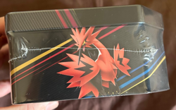 Pokemon TCG Crown Zenith Galarian Zapdos Tin Factory Sealed - Image 4